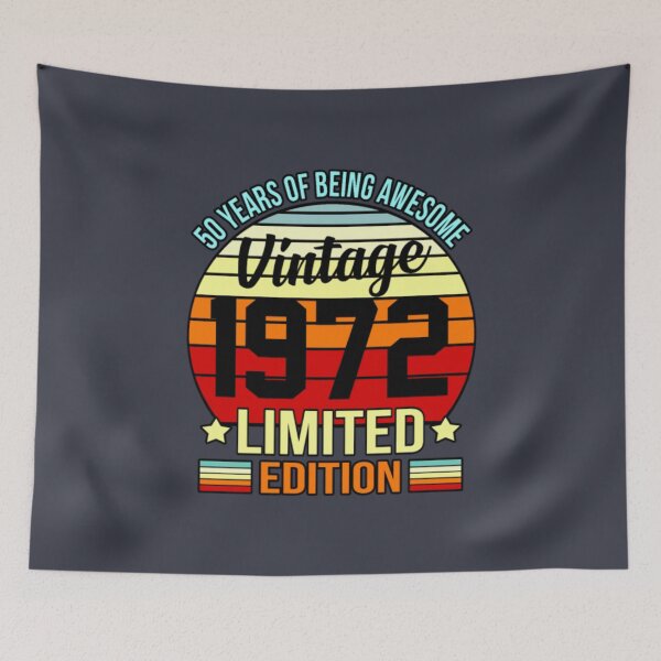 Item preview, 50 Years Awesome Vintage 1972 Limited Edition  designed and sold by RilosBizan.