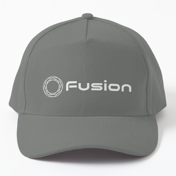 Fusion logo (white landscape) Baseball Cap