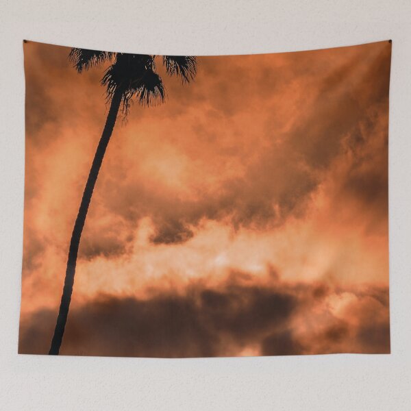 Item preview, california beach palm trees with beautiful sunset for sunset palm trees lovers gift designed and sold by Asombrosa.