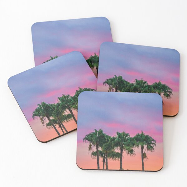 Item preview, california beach palm trees with beautiful sunset for sunset palm trees lovers gift designed and sold by Asombrosa.