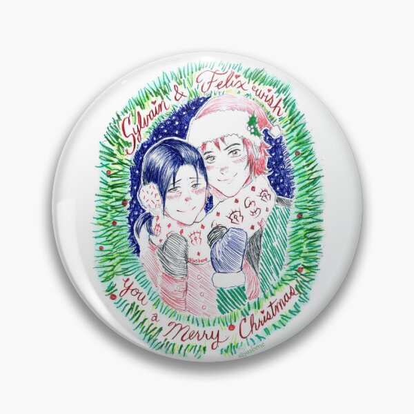 Item preview, Sylvain & Felix wish you a Merry Christmas designed and sold by Jusbene.