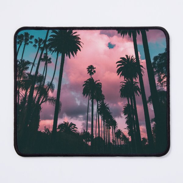 Item preview, california beach palm trees with beautiful sunset for sunset palm trees lovers gift designed and sold by Asombrosa.