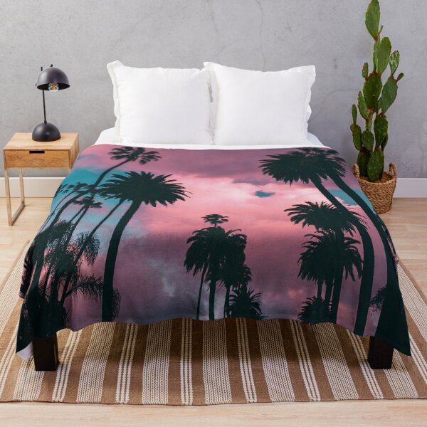Item preview,  california beach palm trees with beautiful sunset for sunset palm trees lovers gift designed and sold by Asombrosa.