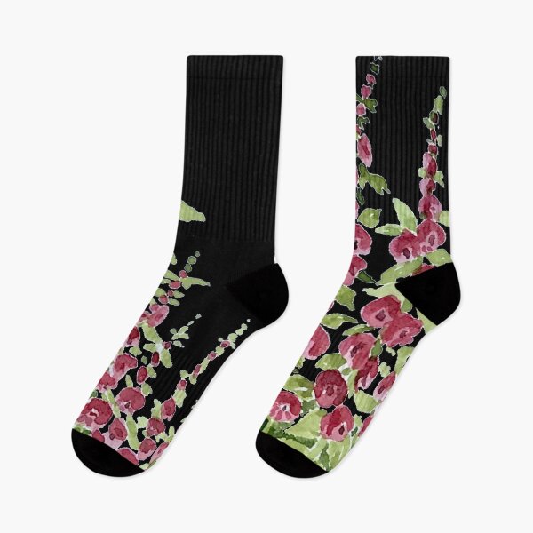 Item preview, Hollyhock Watercolor designed and sold by KimberlyShawArt.