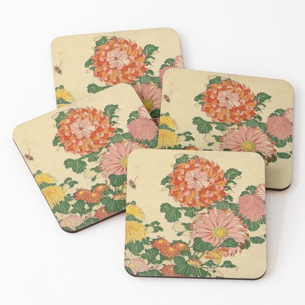 Item preview, Chrysanthemums and Horsefly - Katsushika Hokusai designed and sold by SimpleJoyStyle.