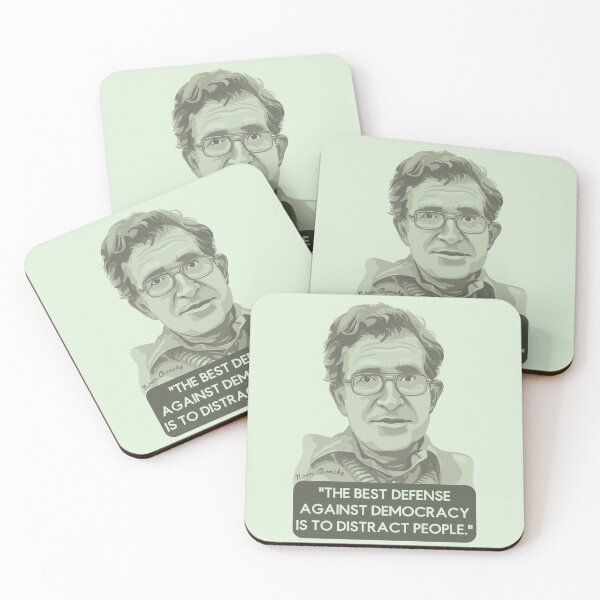 Item preview, Noam Chomsky Portrait and Quote designed and sold by Unhinged Heather.