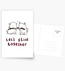 Let's Stick Together Postcards