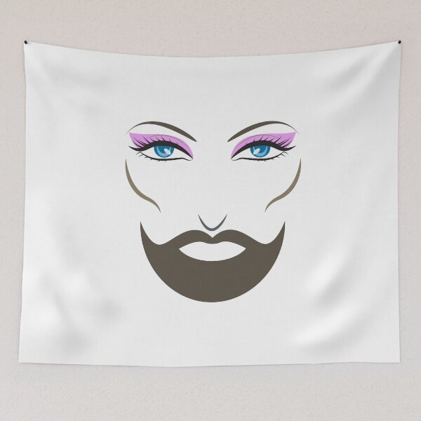 Item preview, Bearded woman 2.0 designed and sold by alxndrsunny.