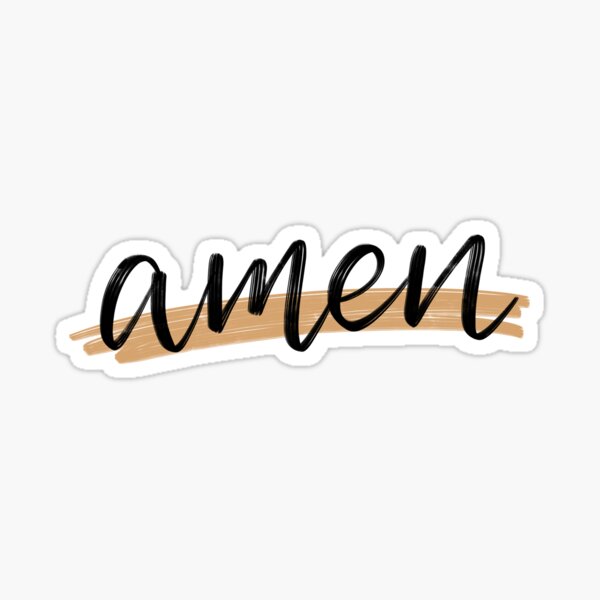 Amen Pegatina