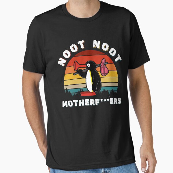 Vista previa del artículo con la obra «Noot noot pingu camisa noot meme regalo, pingu noot noot motherf», diseñado y vendido por AmyWhitten123.