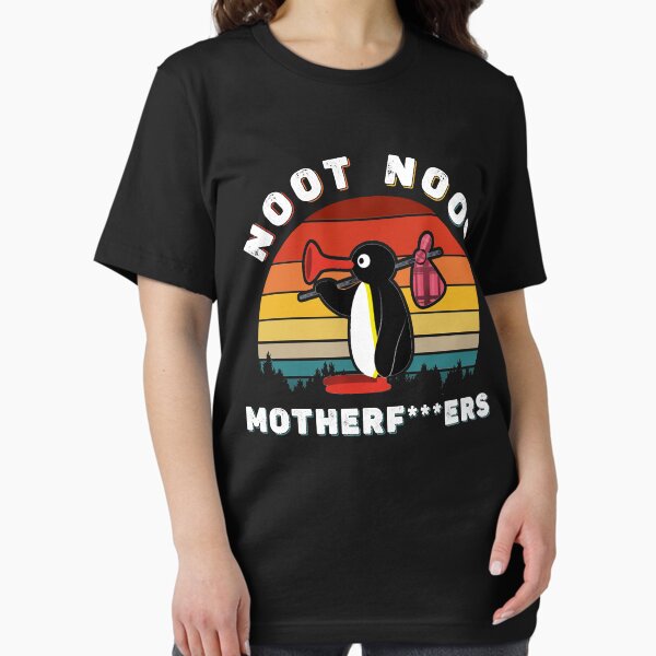 Vista previa del artículo con la obra «Noot noot pingu camisa noot meme regalo, pingu noot noot motherf», diseñado y vendido por AmyWhitten123.