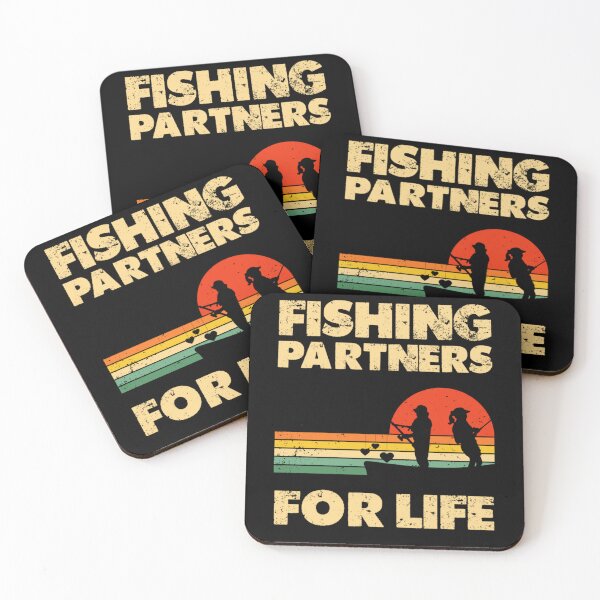 Item preview, Couples Fishing Tees Retro Vintage Fishing Partners For Life designed and sold by NaomiTankersly.