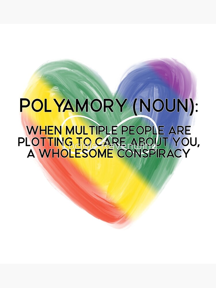 "Definition of Polyamory" Poster for Sale by StaceyVaughn Redbubble