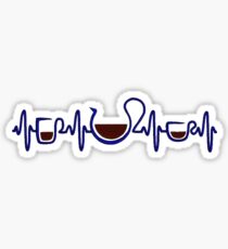 ECG Coffee Sticker