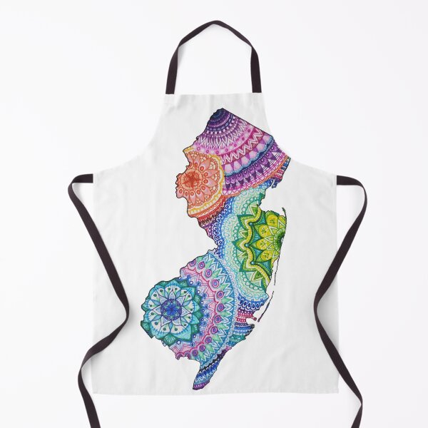 Artikelvorschau, Mandala des Bundesstaates New Jersey entworfen und verkauft von GDiEDesigns.