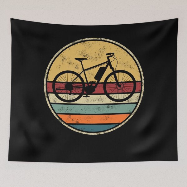 Item preview, E-Bike Electric Bike E-Bicycle Retro Vintage E-Biker Cycling designed and sold by NaomiTankersly.