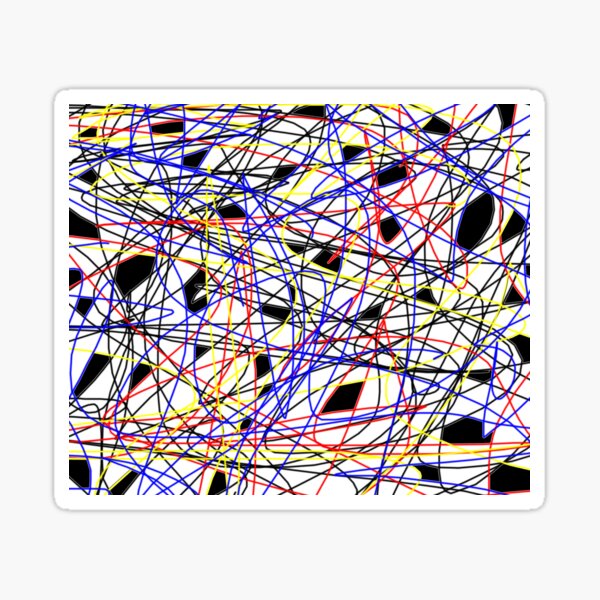 Swirling Galactic Strings Sticker