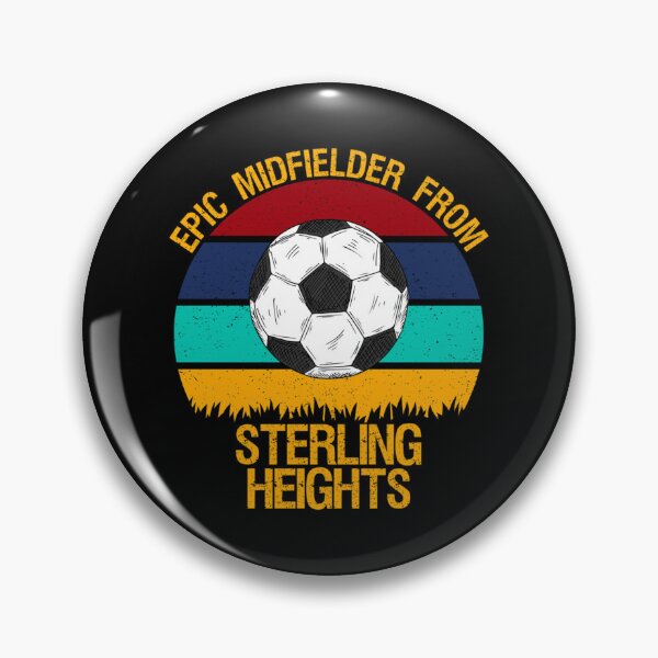 Item preview, Epic Midfielder From Sterling Heights Vintage Soccer Classic T-Shirt designed and sold by debbieeileenrzp.