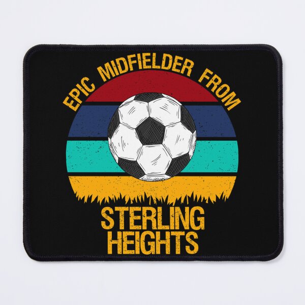 Item preview, Epic Midfielder From Sterling Heights Vintage Soccer Classic T-Shirt designed and sold by debbieeileenrzp.