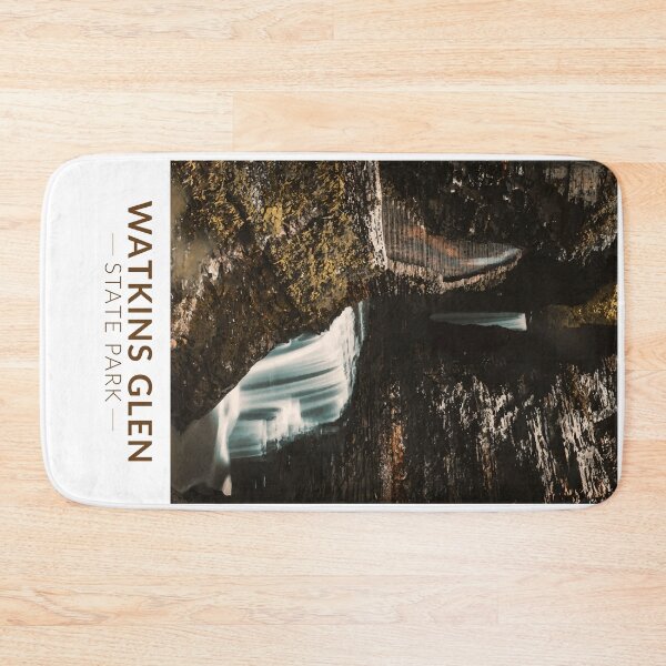 Item preview, Watkins Glen State Park New York Watercolor Vintage designed and sold by KrisSidDesigns.