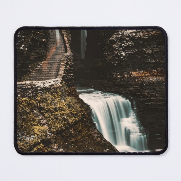 Item preview, Watkins Glen State Park New York Watercolor Vintage designed and sold by KrisSidDesigns.