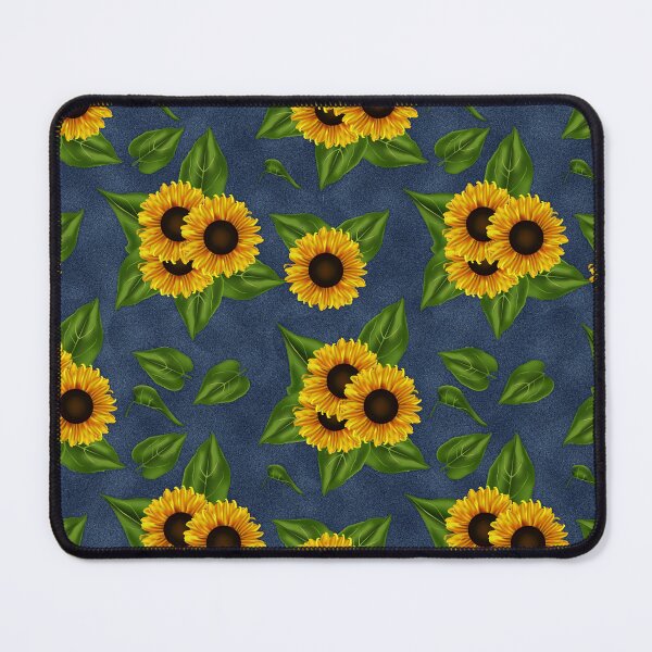 Item preview, Sunflowers on Royal Blue background designed and sold by JadeRyder.