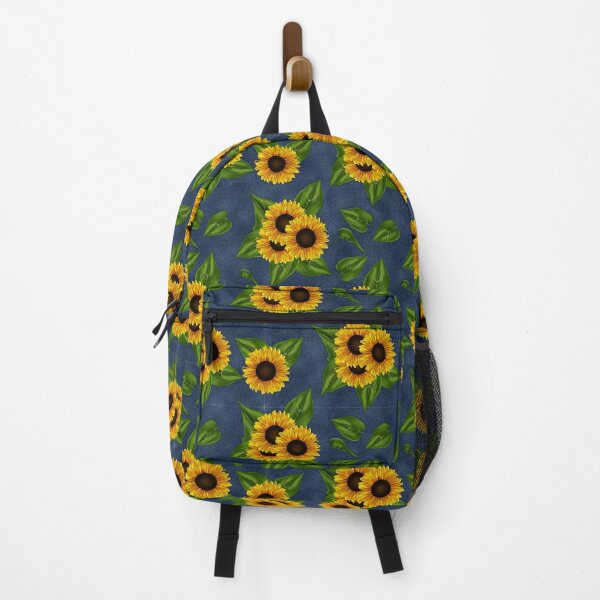 Item preview, Sunflowers on Royal Blue background designed and sold by JadeRyder.