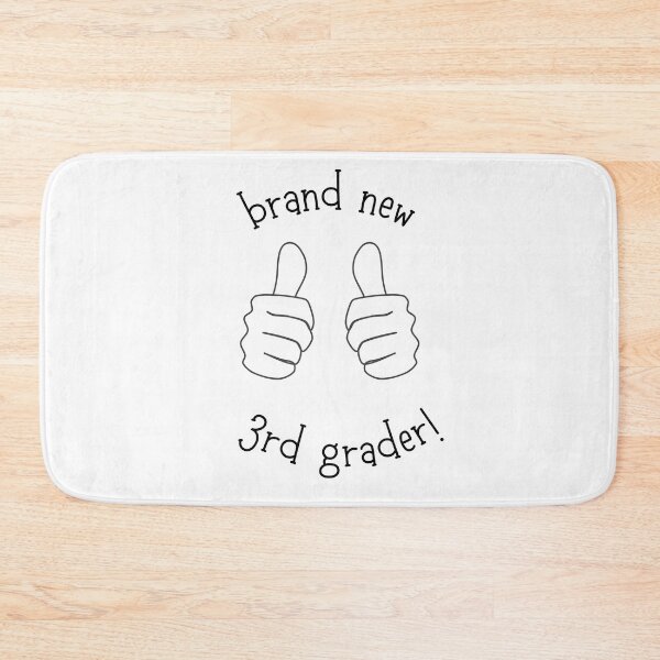 Item preview, Brand New 3rd Grader! (light background) designed and sold by SidefatSayings.