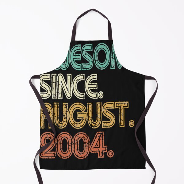 Item preview, 18th Birthday Gift August 2004 Vintage 18 Year Old Men Women T-Shirt designed and sold by JohnRBliss.
