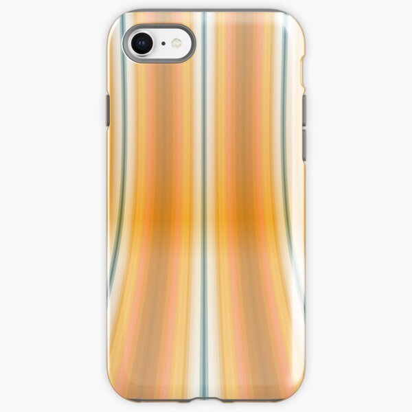 Gestreifte Leinwand rund iPhone Robuste Hülle