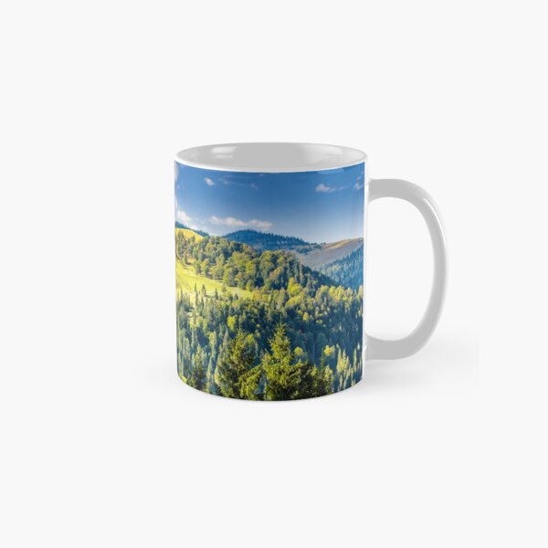 coniferous forest on the hill Classic Mug