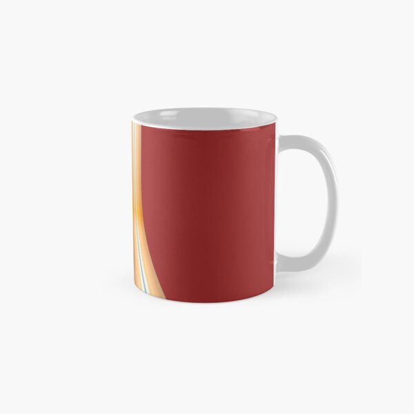 Gestreifte Leinwand rund Tasse (Standard)