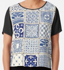 Azulejo Lisbon Azulejos Lisboa Chiffon Top