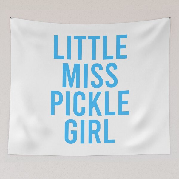 Item preview, Little Miss Pickle Girl - Blue designed and sold by Jillian Henriques.