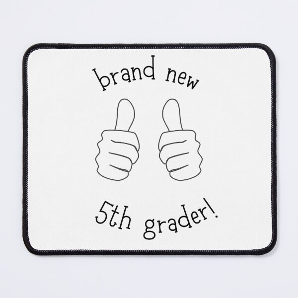 Item preview, Brand New 5th Grader! (light background) designed and sold by SidefatSayings.