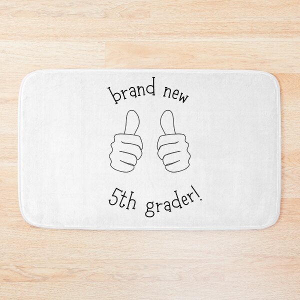 Item preview, Brand New 5th Grader! (light background) designed and sold by SidefatSayings.