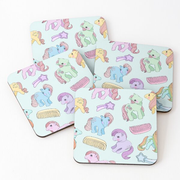 Item preview, Vintage My Little Pony Seamless Pattern - Nostalgic Toys designed and sold by FreyaDraws.