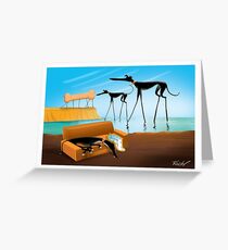 Greylvador Dali Greeting Card