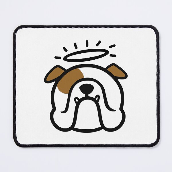 Item preview, English Bulldog angel - Bully angel - Bulldog with halo - Smooshface United designed and sold by smooshfaceutd.