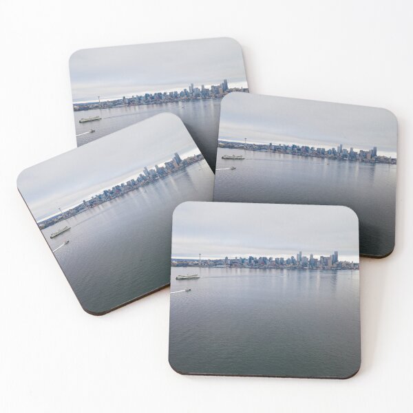 Item preview, Downtown Seattle from over Elliot Bay designed and sold by ZEDimages.