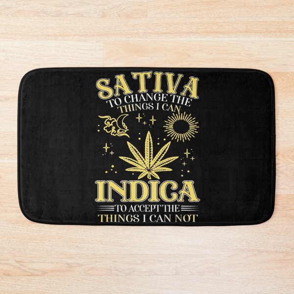 Item preview, Sativa To Change The Things I Can Indica Cannabis Weed Leaf designed and sold by NaomiTankersly.