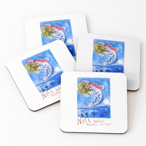 Item preview, 1962 FRANCE Marc Chagall Nice Soleil Fleurs Travel Poster designed and sold by retrographics.
