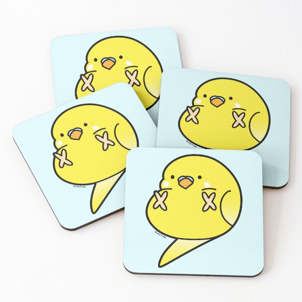 Item preview, Pudgie Budgie (Lutino) designed and sold by birbltea.