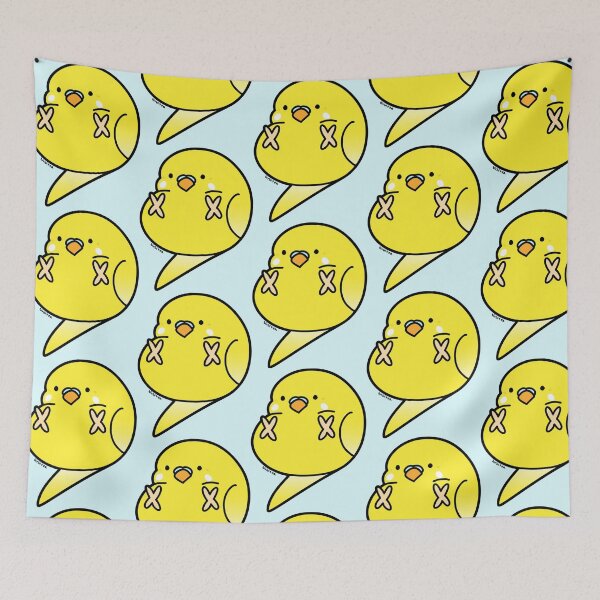 Item preview, Pudgie Budgie (Lutino) designed and sold by birbltea.