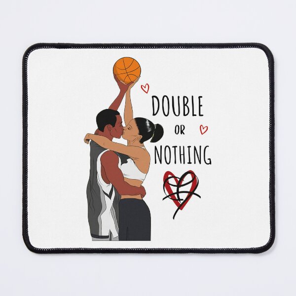 Item preview, Couple Black Basketball I Love You Double Or Nothing designed and sold by Teapot-art.