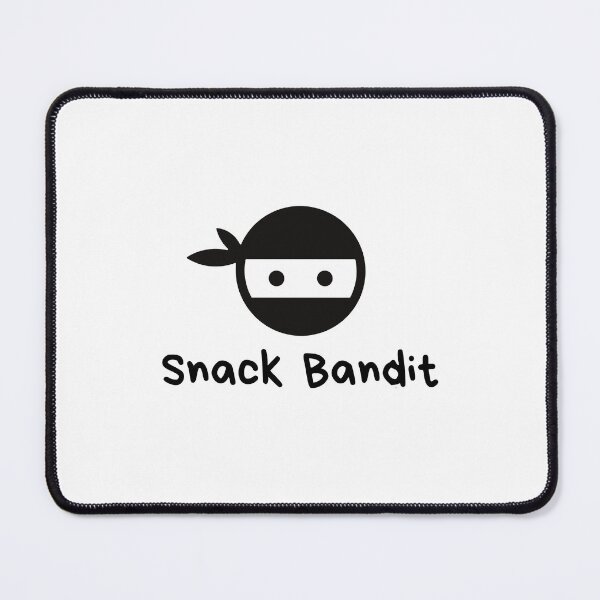 Item preview, Snack Bandit | Funny Kids | Hungry | Thief | Ninja | Food | Light Background designed and sold by SidefatSayings.