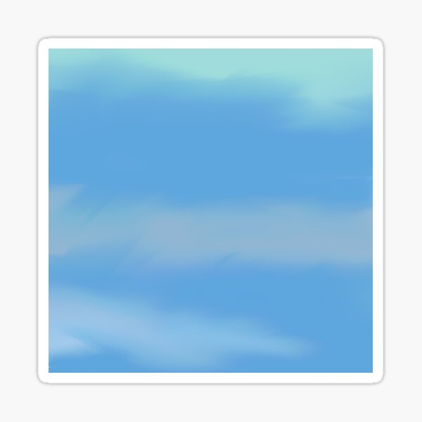 Blue sky coordinate Sticker