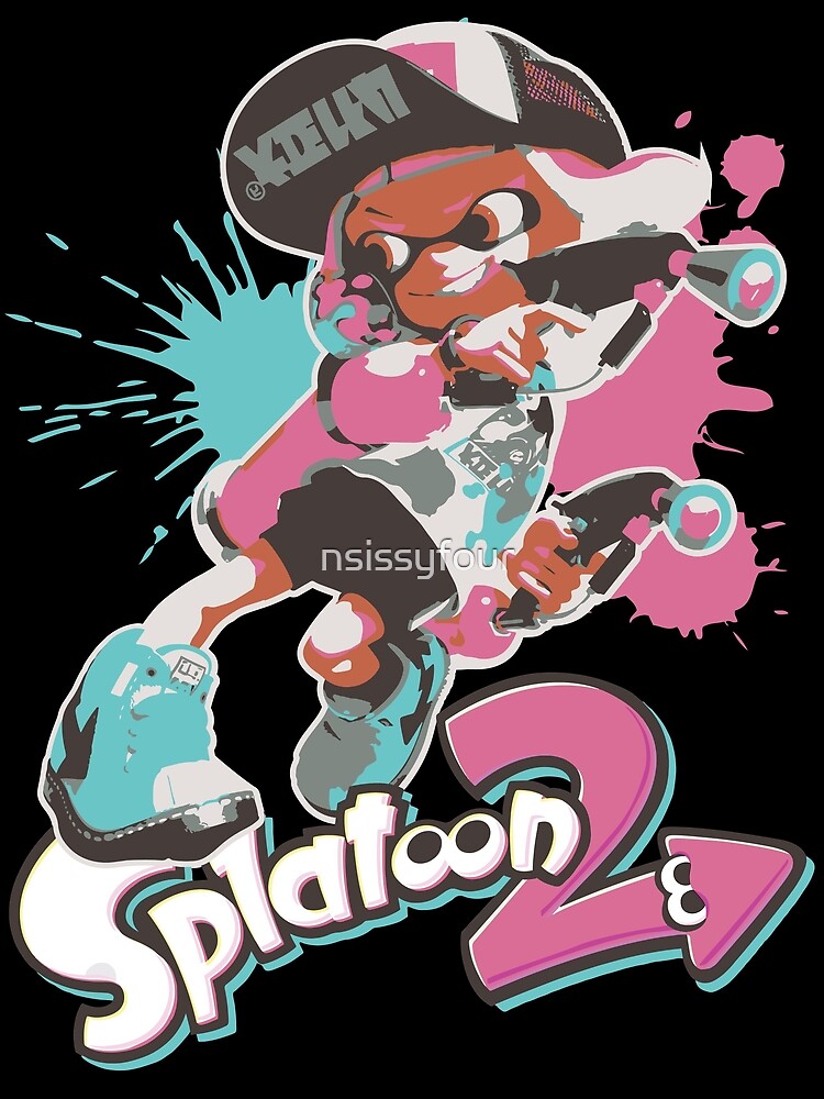 splatoon 2 logo with inkling