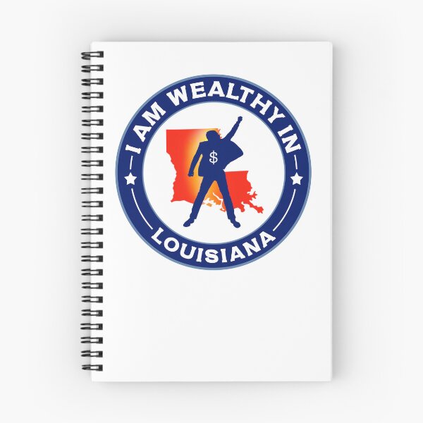 Artikelvorschau, I am wealthy in Louisiana - Love & Happiness in Louisiana, USA -  entworfen und verkauft von 1212-Design.