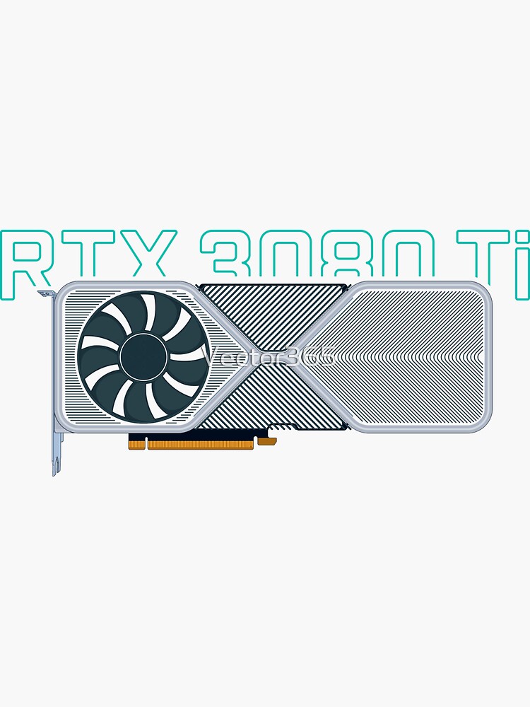 "RTX 3080 Ti Founders Edition" Sticker for Sale by Vector365 | Redbubble